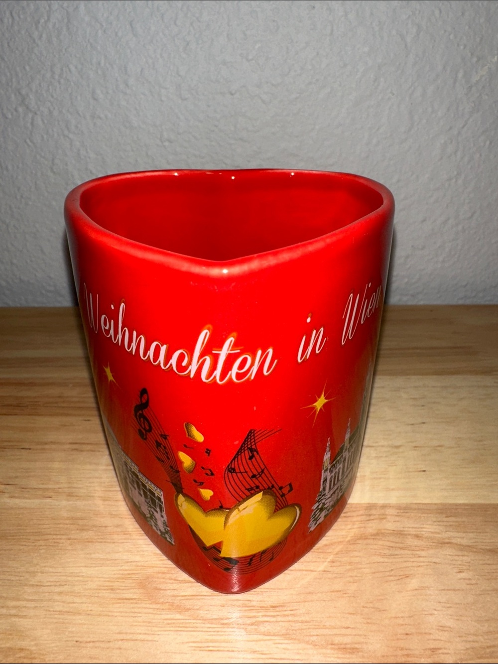 MOHABA Heart Shaped Collectible Mug from Vienna Christmas Market - Picture 2 of 11